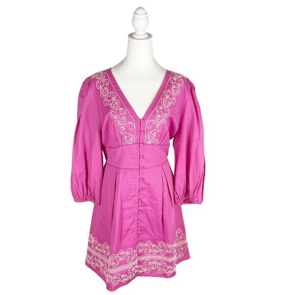Anna Cate Fleur Mini Dress Large PInk NWT - Picture 3 of 11